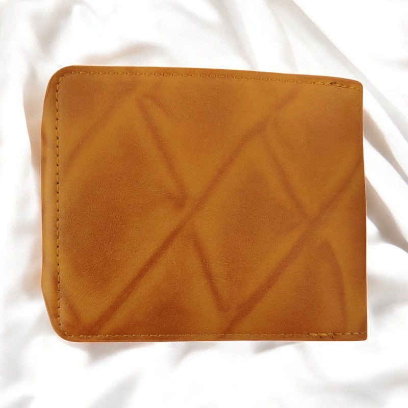 Porte feuille homme cuir marron et noir tour eiffel