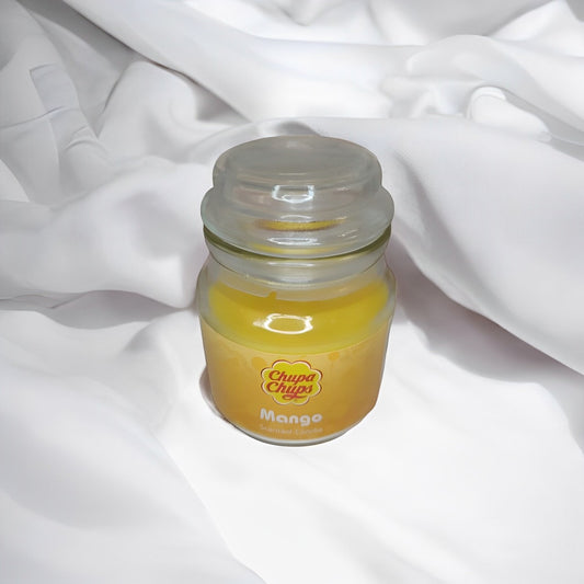 Bougie parfumée chupa chups à la mangue