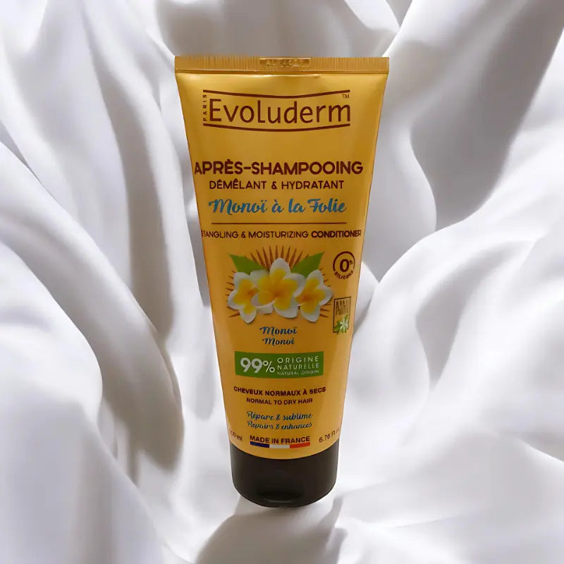 evoluderm après shampoing démèlant et hydratant monoï la folie