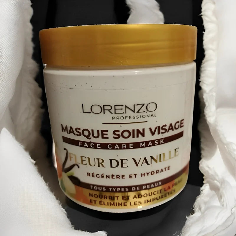 Lorenzo masque soin visage fleur de vanille 