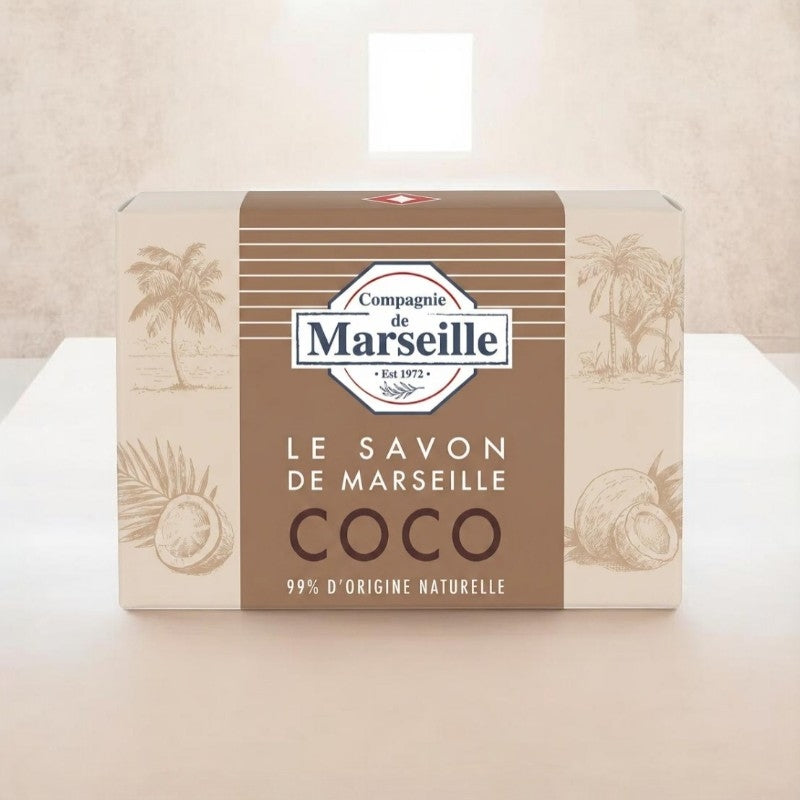 Savon Compagnie de Marseille à la Coco 99%naturel – Soin Nourrissant et Douceur Exotique
