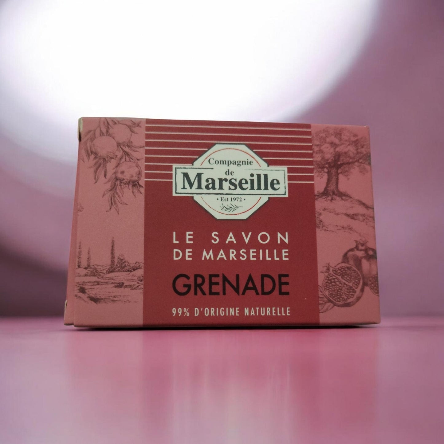 Savon de Marseille Grenade 99 % Naturel – Soin Doux Corps & Mains