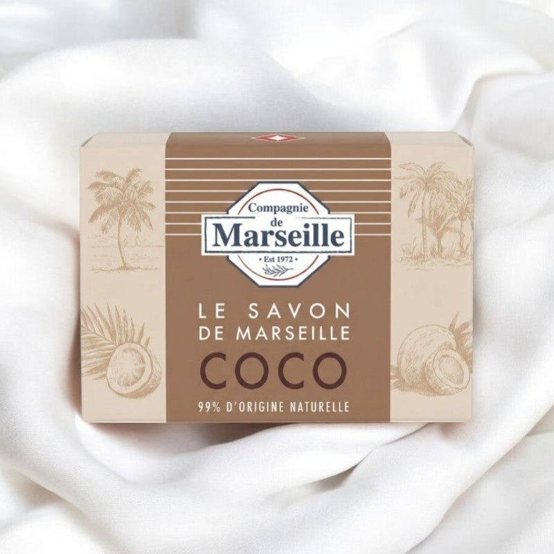 Savon Compagnie de Marseille à la Coco 99%naturel – Soin Nourrissant et Douceur Exotique