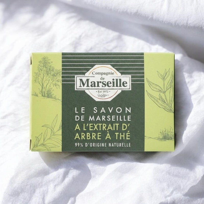 Savon Compagnie de Marseille à l'Arbre à Thé 99% naturel  – Pureté et Fraîcheur au Quotidien